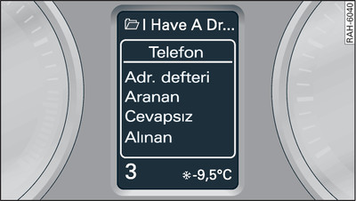 Telefon menüsü